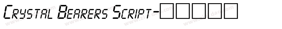 Crystal Bearers Script字体转换